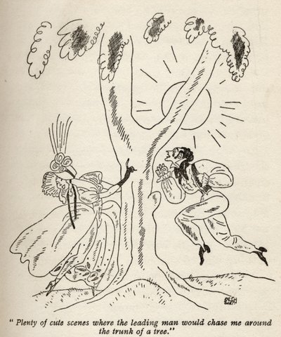 「たくさんのかわいいシーン...」、アニタ・ルースの「しかし紳士はブルネットと結婚します」のイラスト、1928年に出版 作： Ralph Barton
